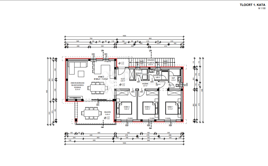 Zazidljivo zemljišče Crikvenica, 1.127m2