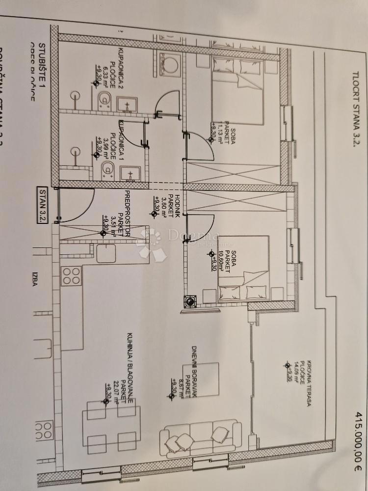 Apartma Cres, 101,36m2