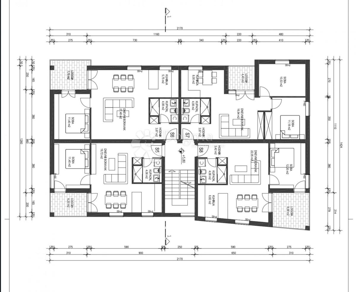 Stanovanje Vela Luka, 43,96m2