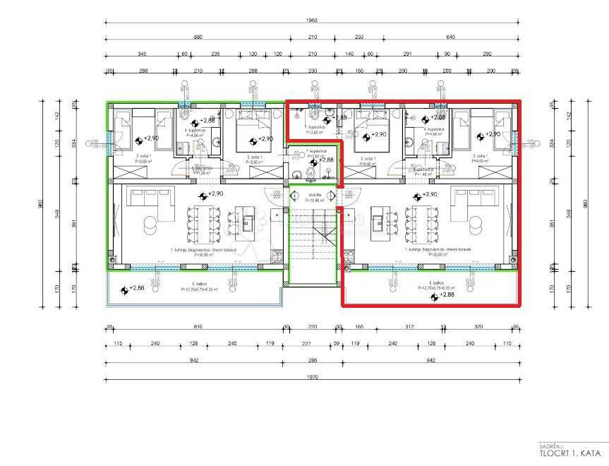 Stanovanje Umag, 63m2