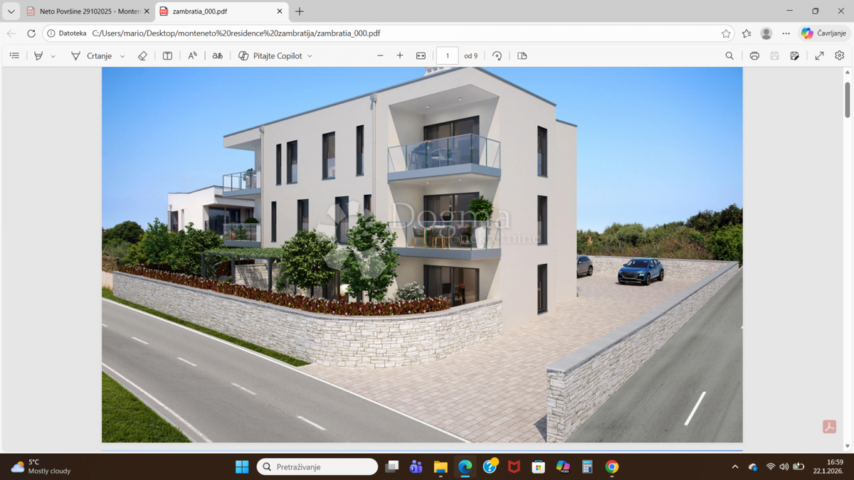 Apartma Zambratija, Umag, 80,45m2