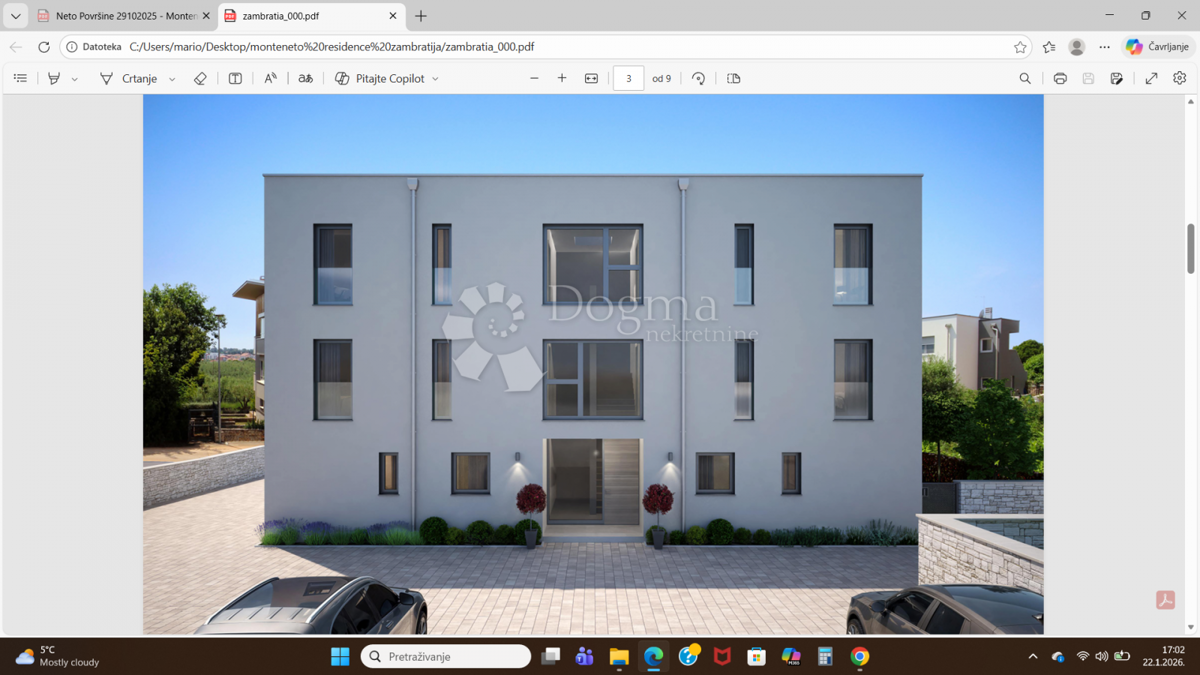 Apartma Zambratija, Umag, 80,45m2