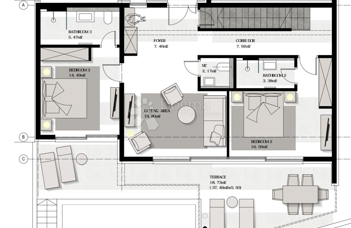 Hiša Jesenice, Dugi Rat, 450m2