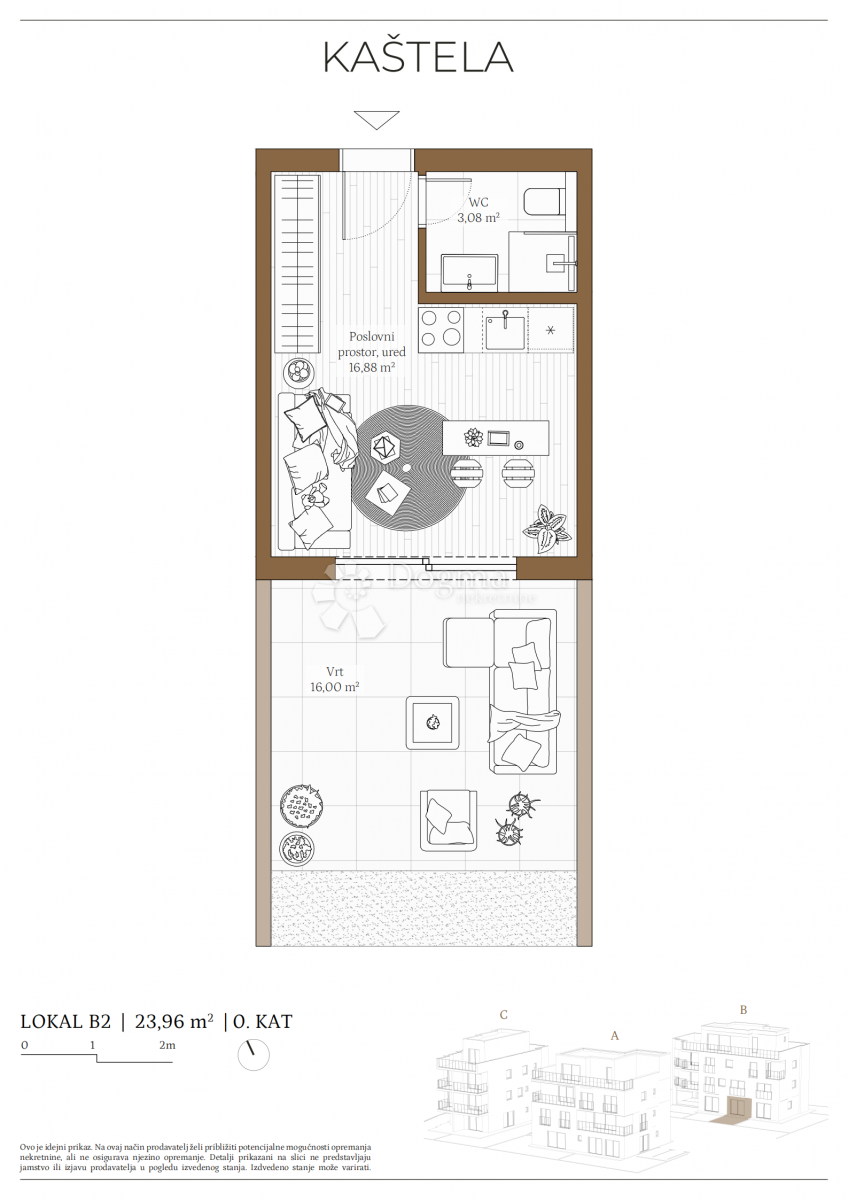 Stanovanje Kaštel Kambelovac, Kaštela, 79,86m2