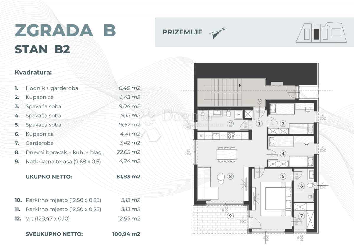 Stanovanje Fažana, 55,08m2