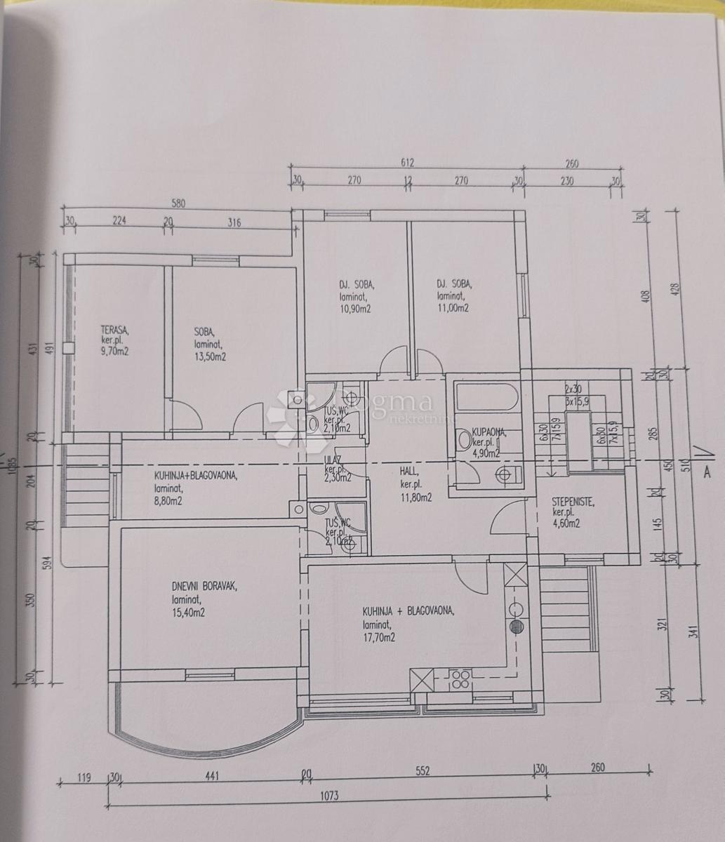 Hiša Mulo, Vrsi, 398,58m2