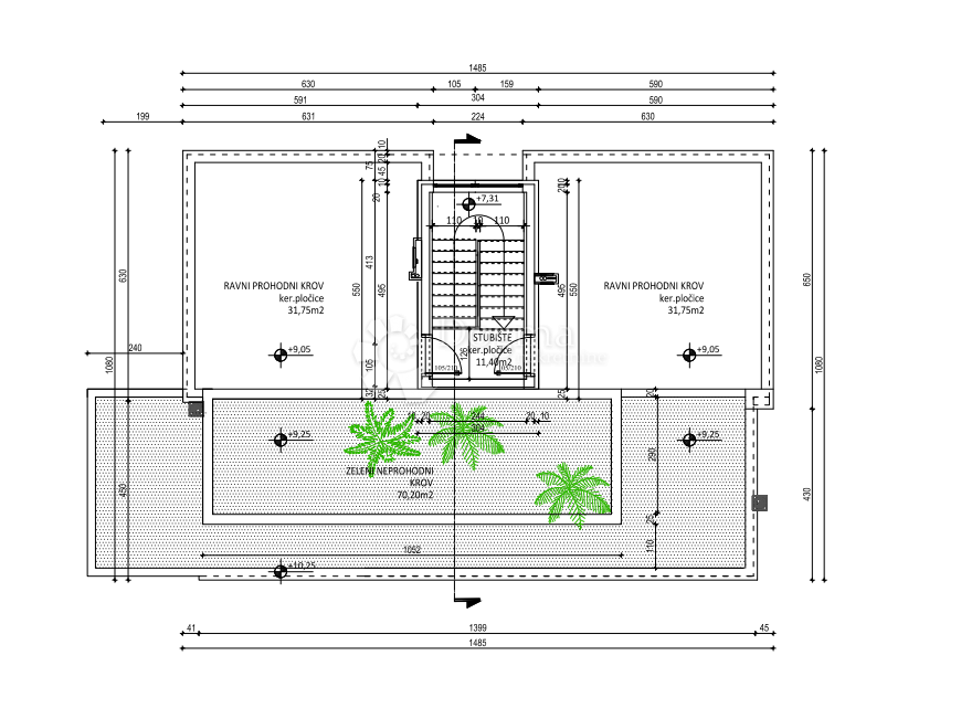 Stanovanje Podstrana, 62m2