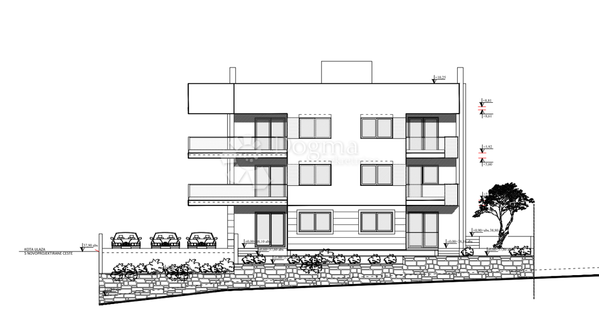 Stanovanje Podstrana, 62m2