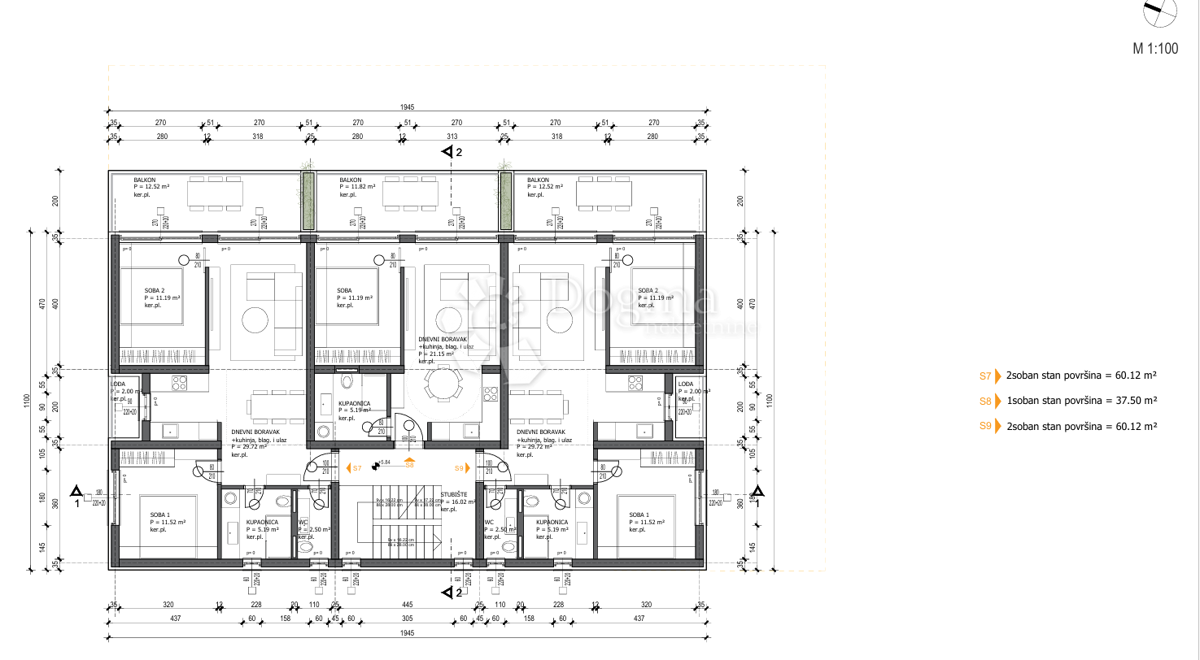 Zazidljivo zemljišče Sabunike, Privlaka, 2.984m2
