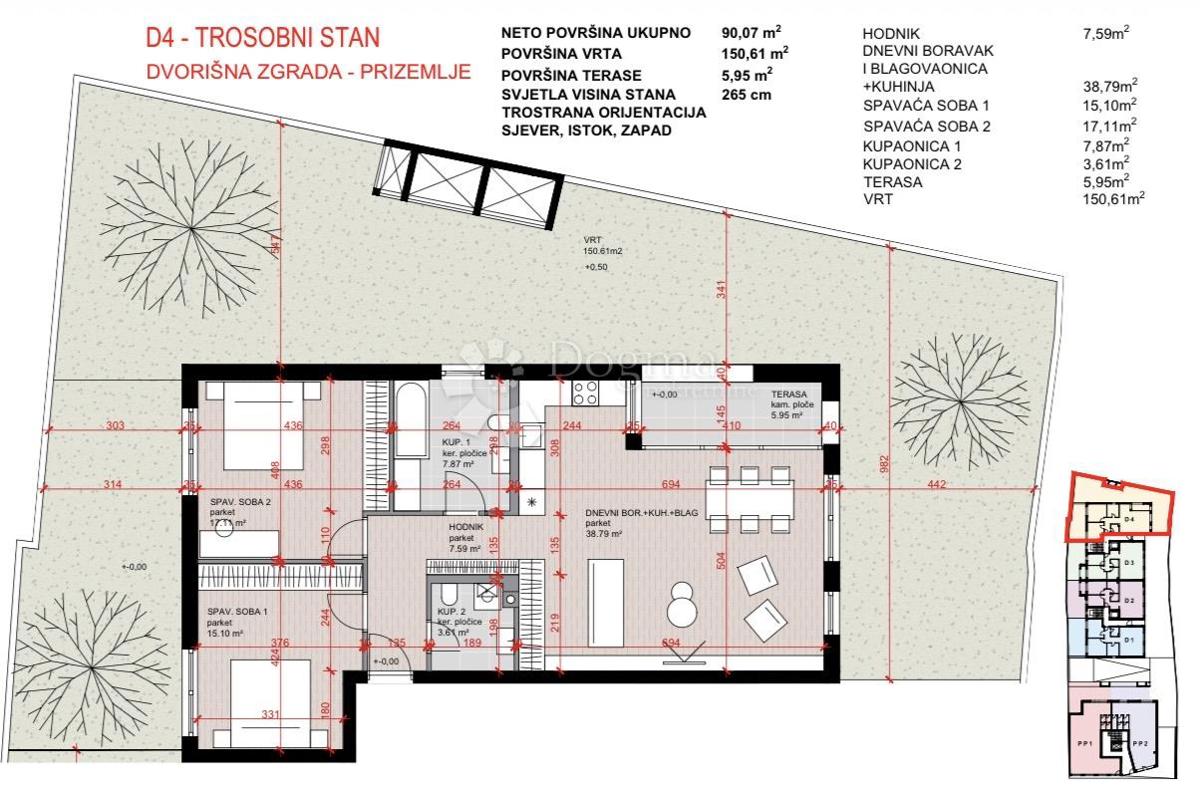 Stanovanje Laščina, Maksimir, 102,86m2