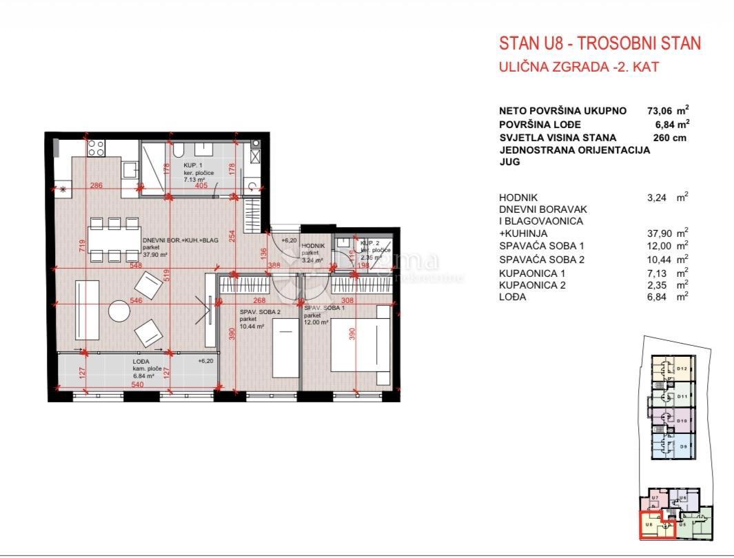 Stanovanje Laščina, Maksimir, 102,86m2