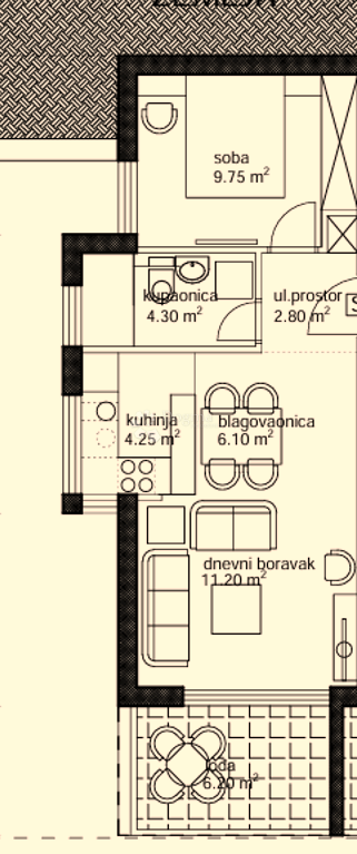 Stanovanje Makarska, 69,19m2