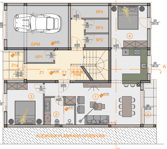 Stanovanje Štinjan, Pula, 66,27m2