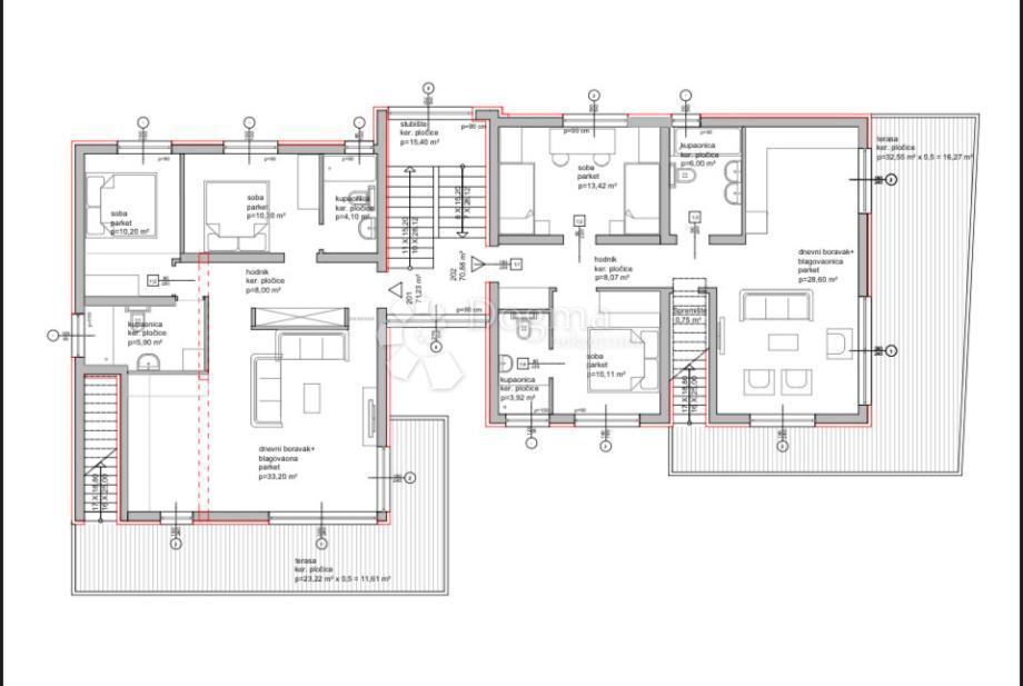 Stanovanje Diklo, Zadar, 117m2