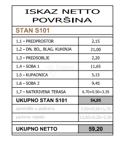 Stanovanje Centar, Pula, 58,65m2
