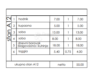 Stanovanje Veli vrh, Pula, 86,50m2