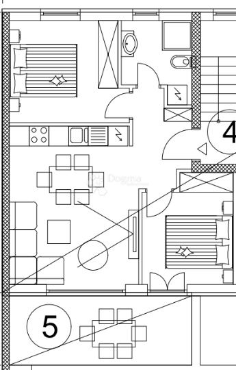 Stanovanje Valmade, Pula, 47,80m2