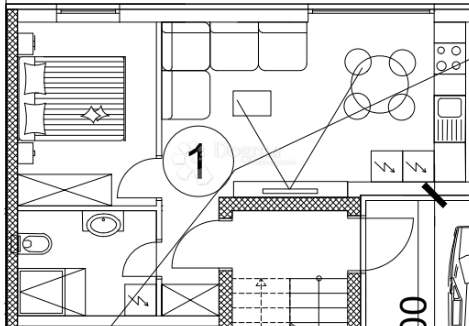 Stanovanje Valmade, Pula, 47,80m2