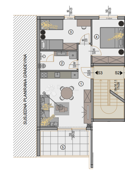 Stanovanje Centar, Pula, 77,88m2