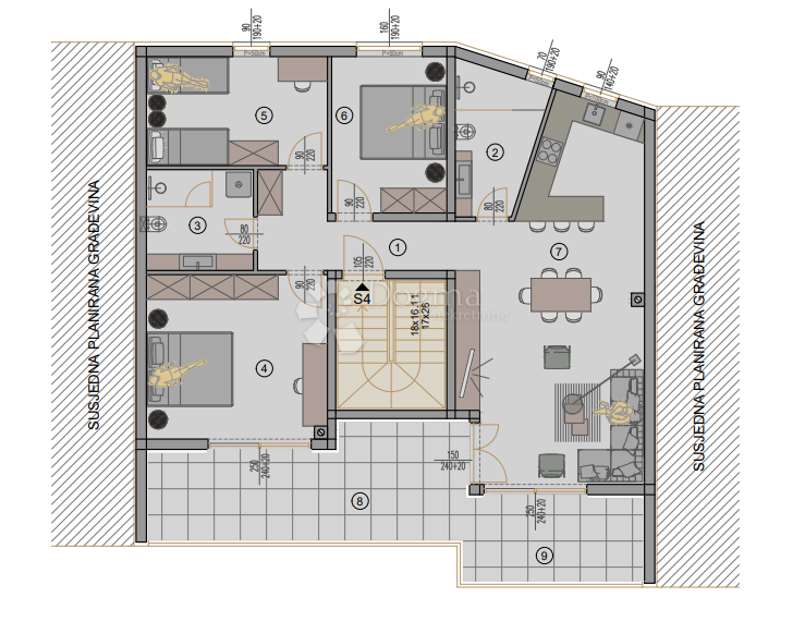 Stanovanje Centar, Pula, 77,88m2