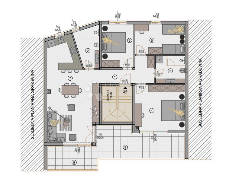 Stanovanje Centar, Pula, 77,88m2