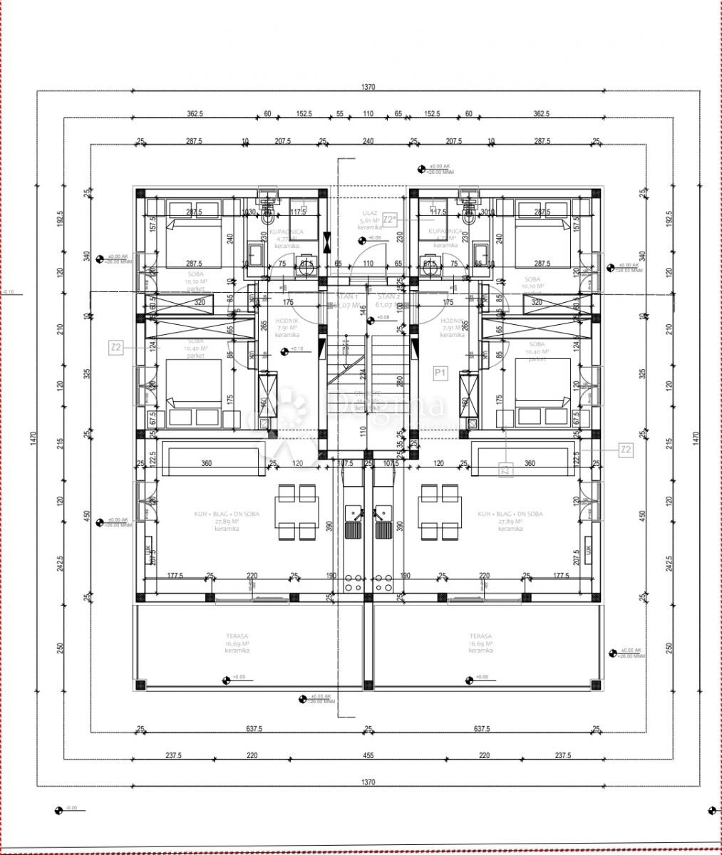 Stanovanje Biograd na Moru, DA, 75,67m2