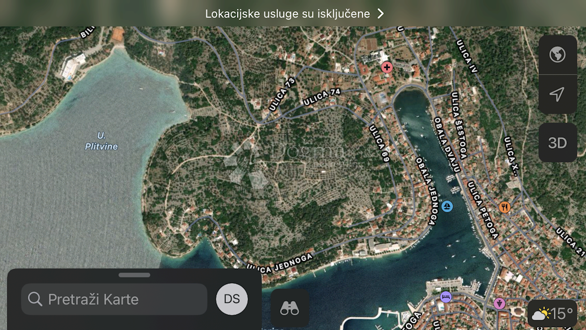 Zemljišče Vela Luka, 595m2