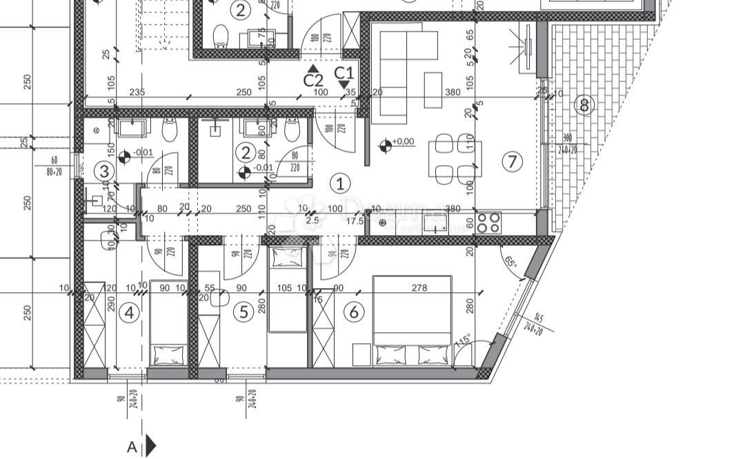 Stanovanje Peroj, Vodnjan, 64,71m2