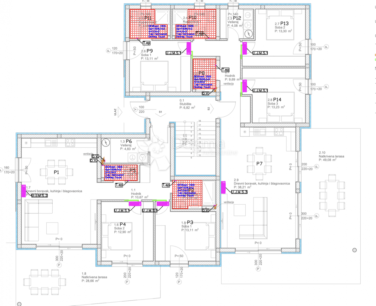 Stanovanje Tribunj, 111,12m2