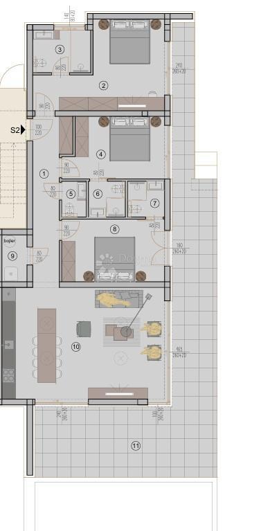 Stanovanje Rovinj, 156m2