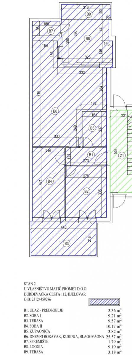 Stanovanje Novalja, 70m2