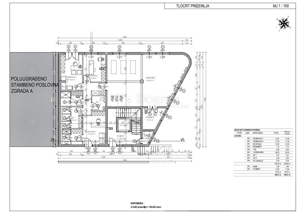 Poslovni prostor Tar, Tar-Vabriga, 146,56m2