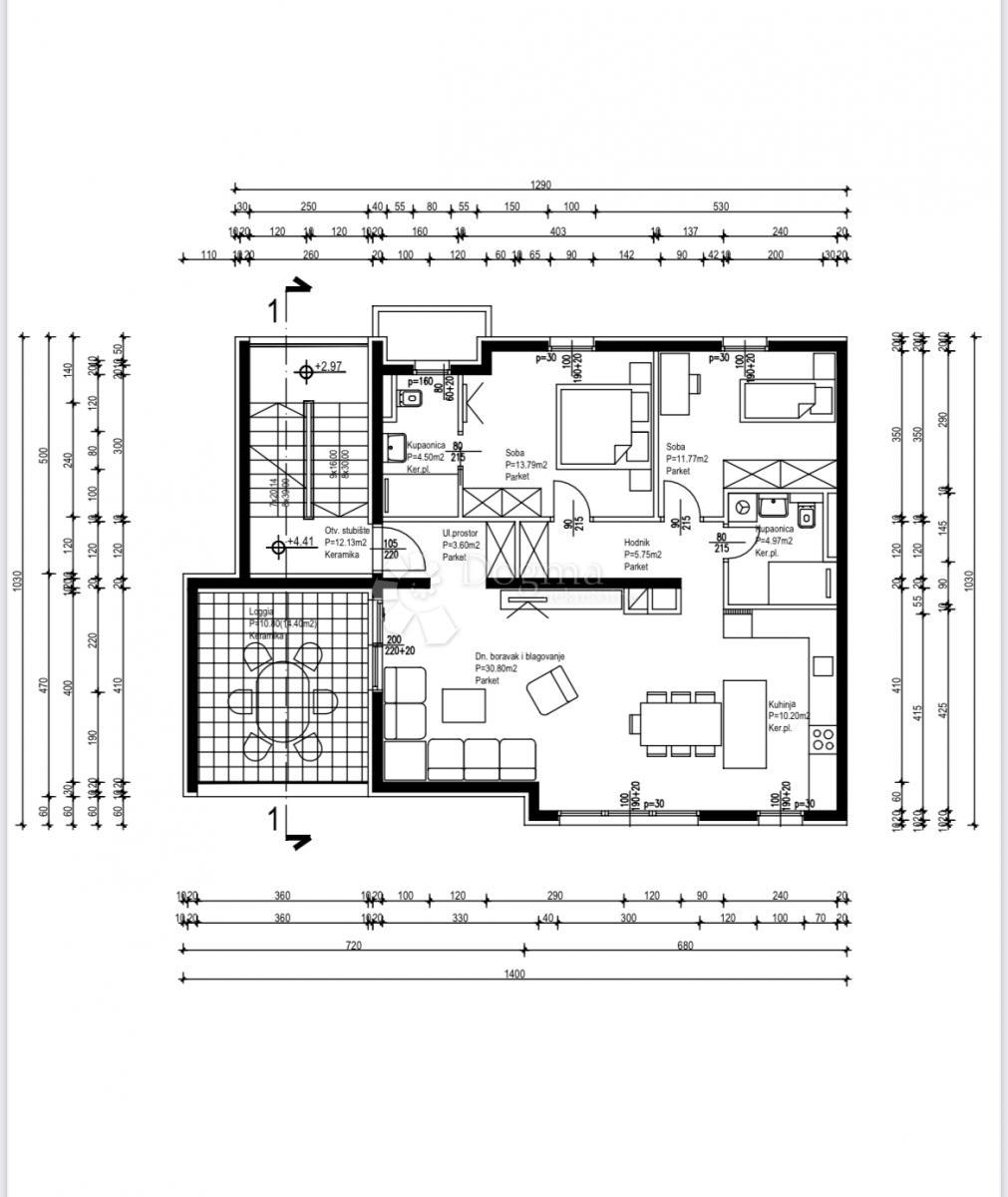 Stanovanje Strožanac, Podstrana, 135m2
