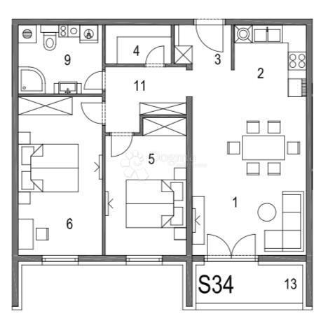 Stanovanje Klinča Sela, 74,03m2