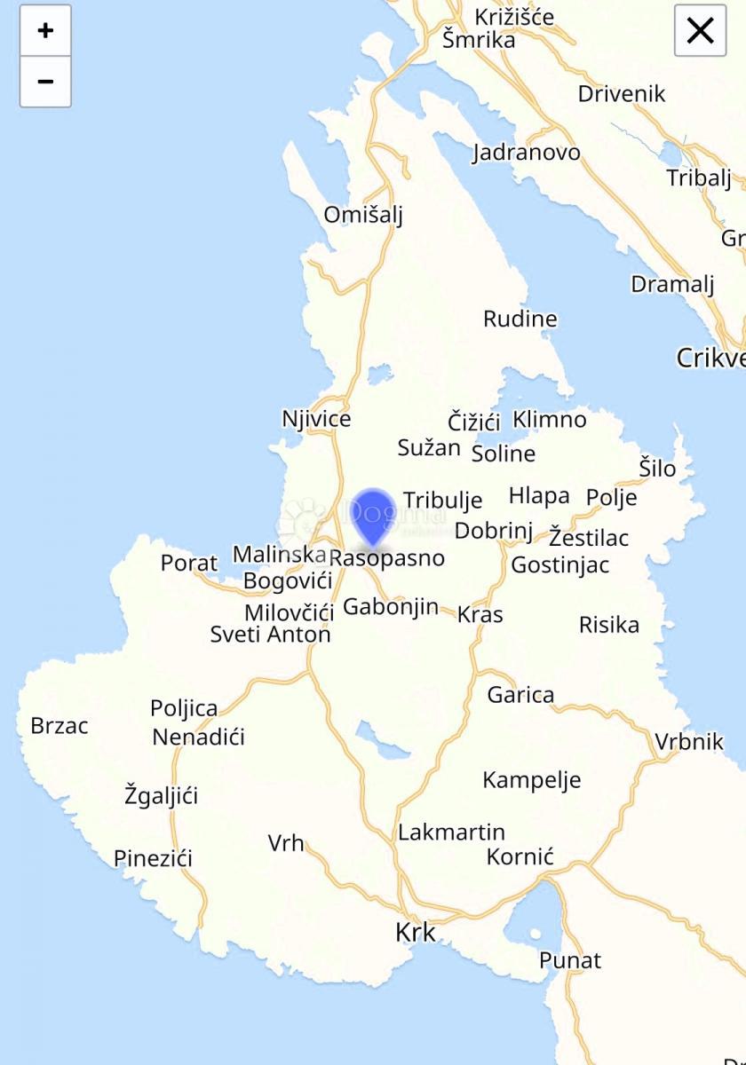 Zazidljivo zemljišče Rasopasno, Dobrinj, 591m2