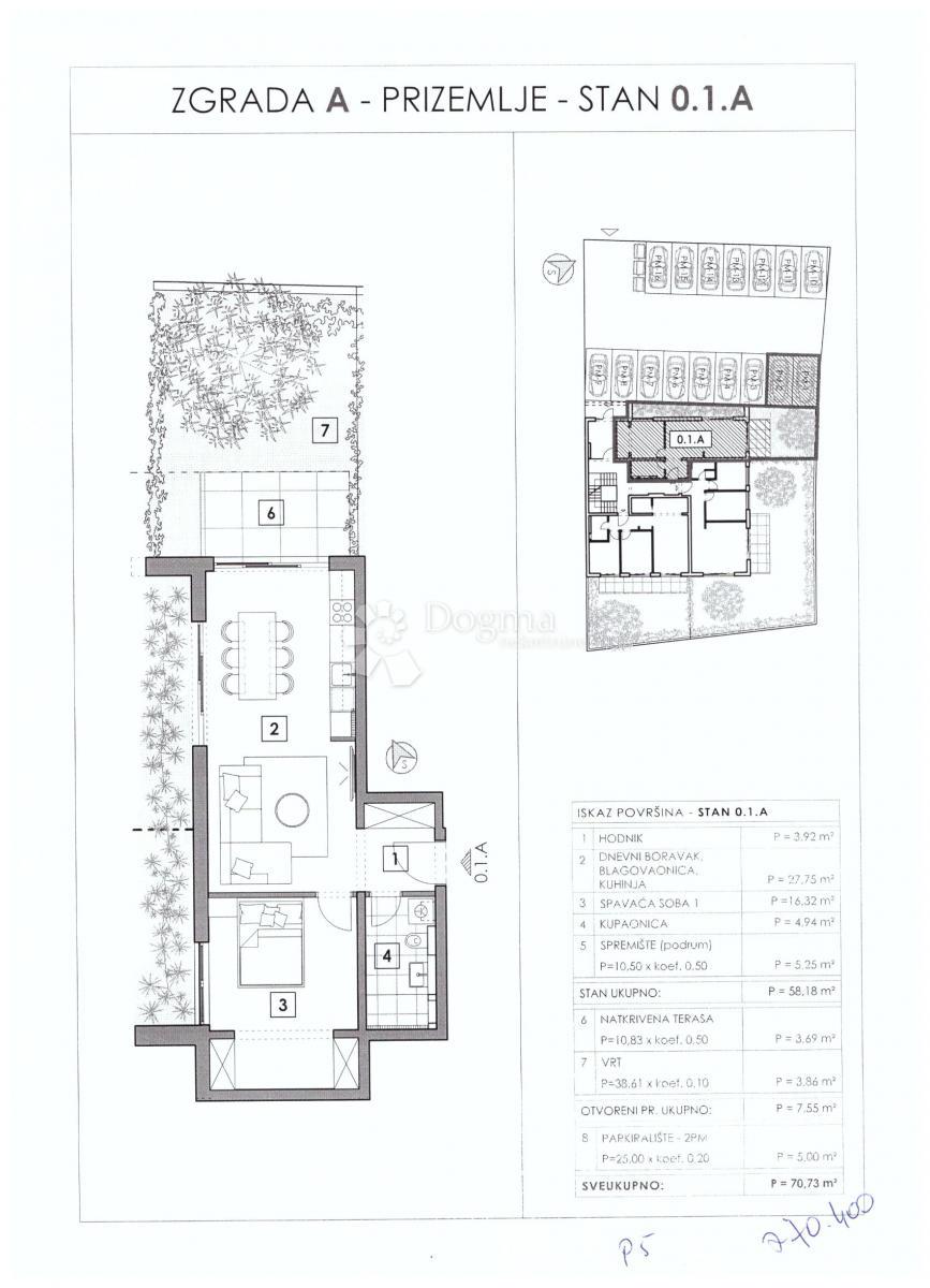 Stanovanje Vabriga, Tar-Vabriga, Vabriga, Tar, 58,18m2