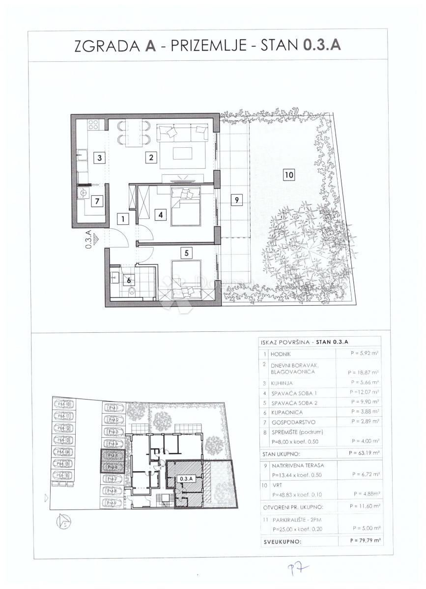 Stanovanje Vabriga, Tar-Vabriga, Vabriga, Tar, 58,18m2