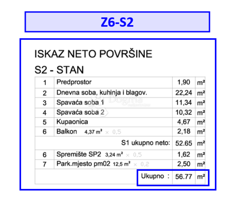 Z6/S2, NOV POSLOVNO STANOVANJSKI KOMPLEKS VELI VRH - stanovanje