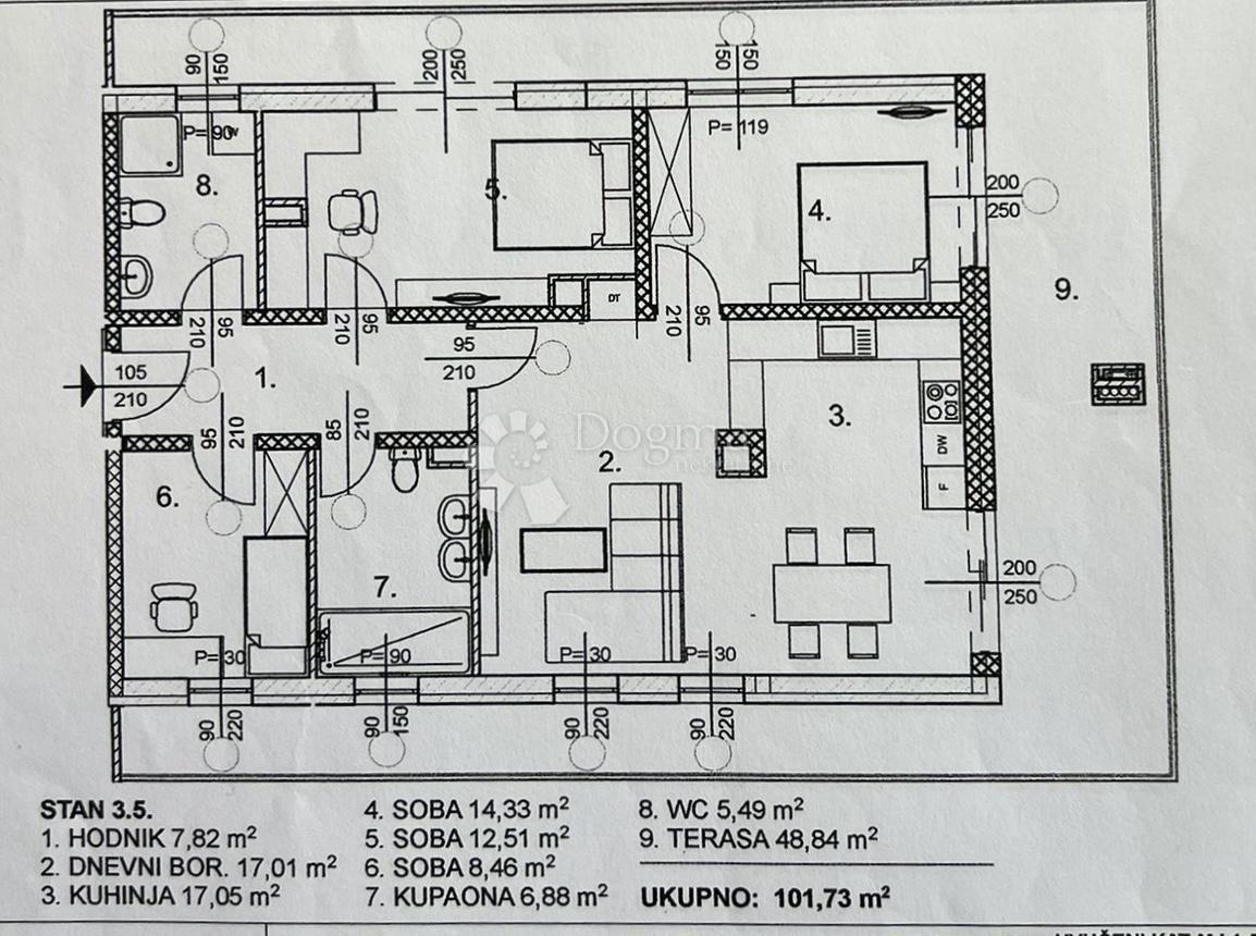 Stanovanje Lučko, Novi Zagreb - Zapad, 100m2