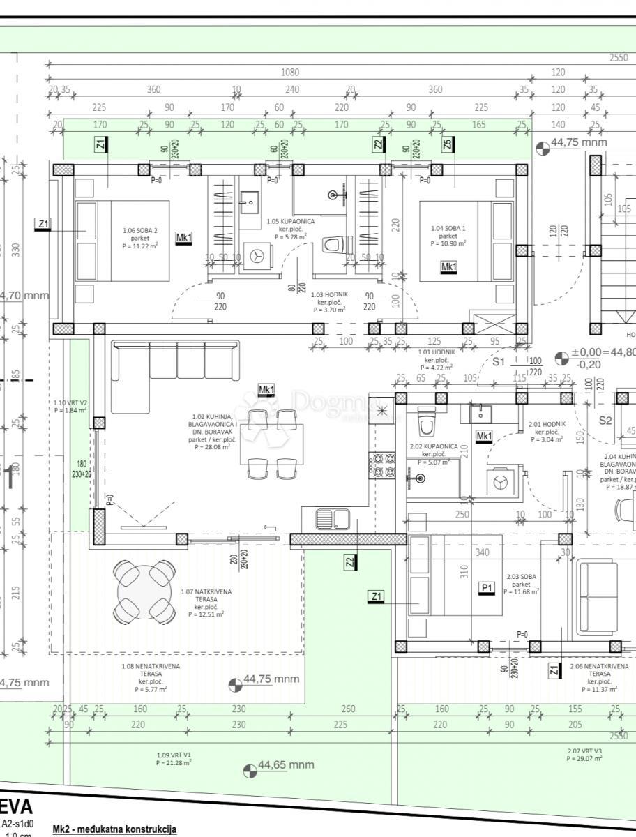 Stanovanje Belafuža, Zadar, 85m2
