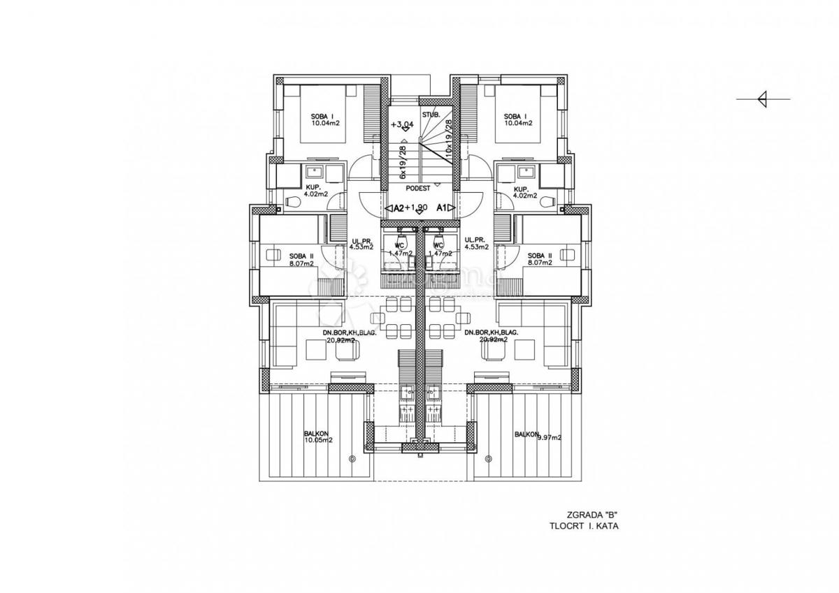 MODERNO PENTHOUSE z očarljivim razgledom, blizu morja – Novogradnja na otoku Pag