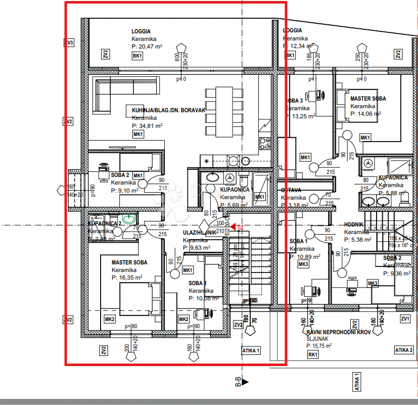 Stanovanje Kurilovec, Velika Gorica, 125,76m2