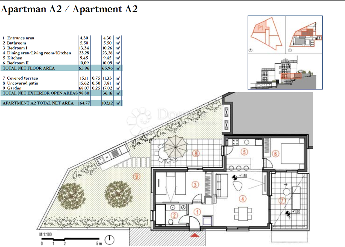 Stanovanje Primošten, 111m2