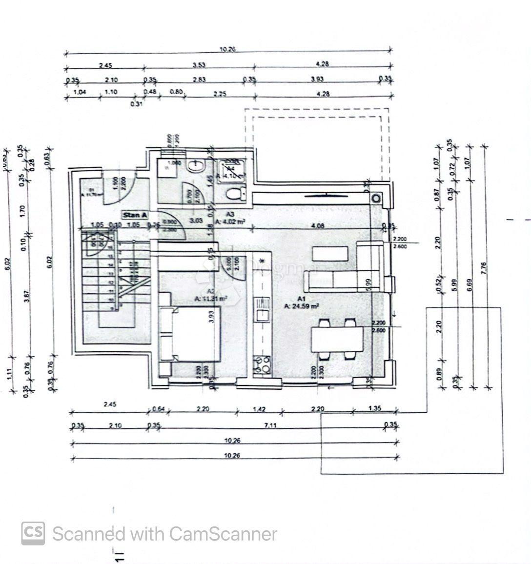 Stanovanje Šijana, Pula, 44,02m2