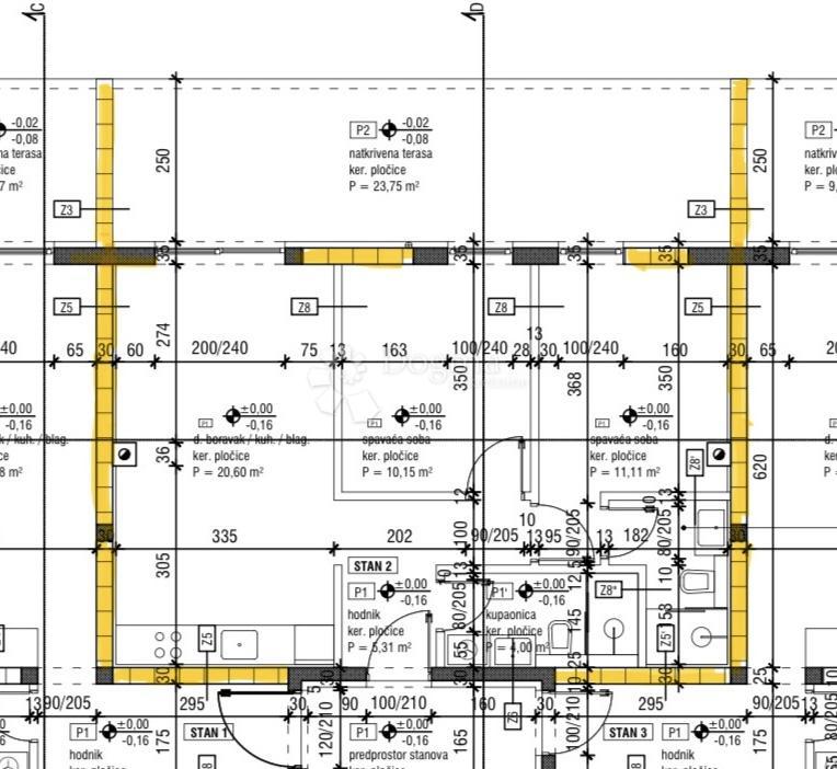 Stanovanje Grbe, Nin, Goranska, 78,65m2