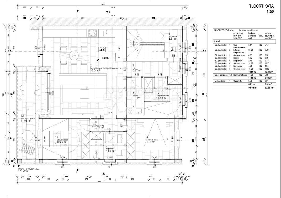 Stanovanje Rovinj, 65,70m2