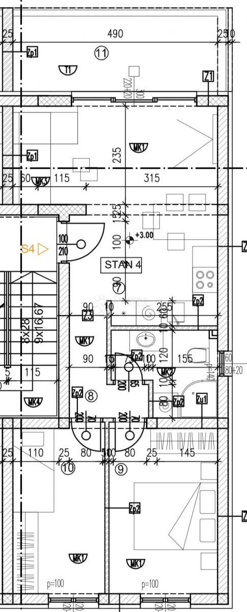 Stanovanje Okrug Gornji, Okrug, 61,02m2