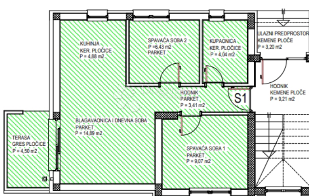 Stanovanje Gornji Stupnik, Stupnik, 52,32m2