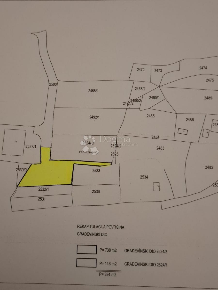 Zazidljivo zemljišče Gračani, Podsljeme, 2.012m2