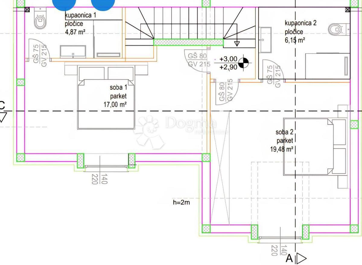 Hiša Poljica, Marina, 110m2